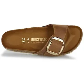 Birkenstock Madrid Big Buckle Nubukleder geölt schmal cognac 36
