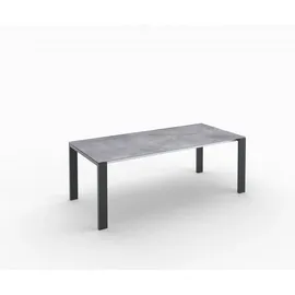 Sit Mobilia Auszugstisch Ventura 210/270 x 95 x 75 cm Edelstahl/Anthrazit