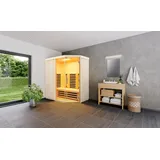 Infraworld Infrarotkabine TrioSol Unica 3 162 x 128 x 203 cm (Gr. 2) Fichte inkl. 5-teiligem gratis Zubehörset