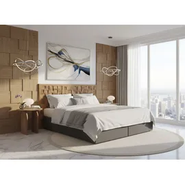 SIT Möbel Boxspringbett 220 x 205 cm Grau
