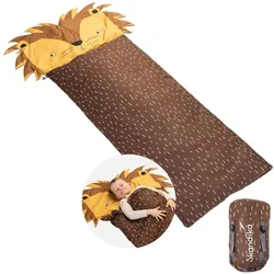 Kinderschlafsack Soti - Camping Schlafsack für Kinder bis 150 cm braun No Size
