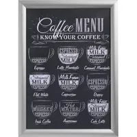 Deflecto Wand-Prospekthalter mit Klapprahmen