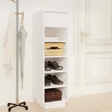vidaXL Schuhregal Weiß 34x30x105 cm (813556)