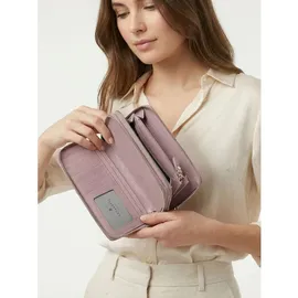 lazarotti Bologna Leather Double Zip Around Wallet Damen Geldbörse rosa