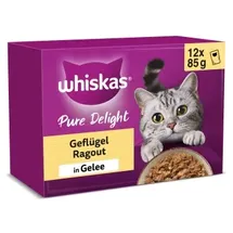 Whiskas Pure Delight Geflügel Ragout in Gelee 144 x 85 g