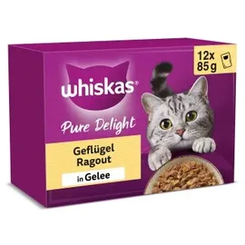 Whiskas Pure Delight Geflügel Ragout in Gelee 144 x 85 g
