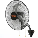 Vevor 44,45 cm Wandventilator Schwarz