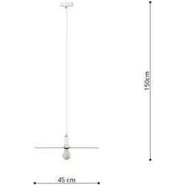 Sollux Lighting Pendelleuchte Designleuchte Hängelampe Retro Rad Wohnzimmerlampe schwarz D 45 cm