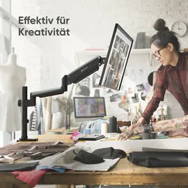 ONKRON G75-B Monitor Halterung Schwenkarm Schwarz