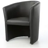 Cocktailsessel Kunstleder 1 x 1 x 1 cm Schwarz