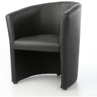Cocktailsessel Kunstleder 1 x 1 x 1 cm Schwarz