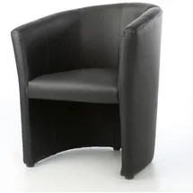 Cocktailsessel Kunstleder 1 x 1 x 1 cm Schwarz