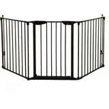 Dreambaby F2021BB Newport 3 Paneele Adapta-Gate Türschutzgitter / Kaminschutzgitter (passend für Durchgänge von 85,5-200cm), schwarz