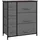 Homcom Schubladenschrank 7 Stoffschubladen Metallgestell + Holz + Vliesstoff Grau 63,5 x 30 x 71 cm