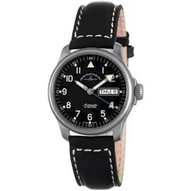 Zeno-Watch Basel Basic Pilot Leder 42 mm 12836DDN-a1-matt