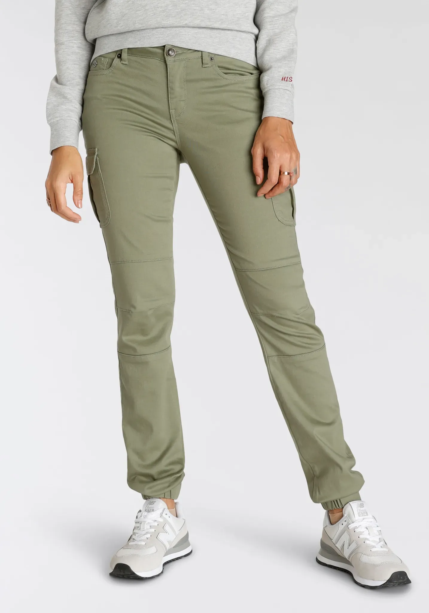 H.I.S Cargohose »madiHS«, mit aufgesetzten Cargotaschen H.I.S khaki 38