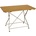 DEGAMO BAD TÖLZ 70x110cm rechteckig Flachstahl Robinie