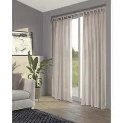 Primera Vorhang »Stone-Washed«, (1 St.), einzigartige Waschung mit praktischen Stoffschlaufen zum Aufhängen Primera beige 250 cm