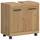 xonox.home Waschbeckenunterschrank Scout 60 x 60 x 34 cm Braun/Schwarz