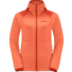 JACK WOLFSKIN Damen Unterjacke KOLBENBERG HOODED, guave, M