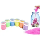 XIAOHONG Magischer Sand, 1,8 kg – Atlantis-Sand, fantastischer Sand wird nie nassen, magischer Sand – erstaunlicher hydrophober Raumsand, farbiger Spielsand, Spielzeug für Kinder und Erwachsene – 6