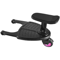 Bexdug Komfortabler Board-Kinderwagen Mit Rädern,Buggy Board Trittbrett Mit Sitz,Tret-Roller-Board-Kinderwagen Ride Gleiter-Board Mit Sitz, Für Kinderwagen Rollbrett Rollbrett Board