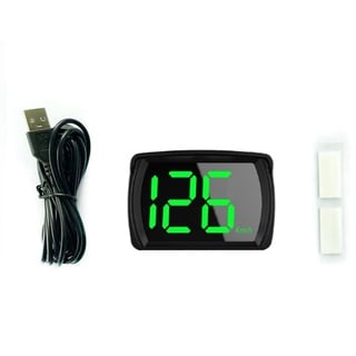 Shkalacar Auto HUD Headup Display, GPS Digitaler Tachometer mit LED Large Font Display für Auto LKW SUV Motorrad, KM/H oder MPH, ohne Autoladeadapter/mit Autoladeadapter