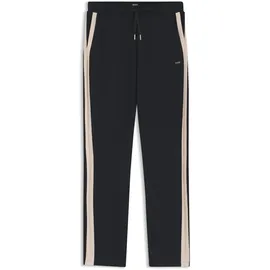Boss Jogginghose Mirage_Pants schmal geschnitten mit kontrastierenden Einsätzen schwarz M