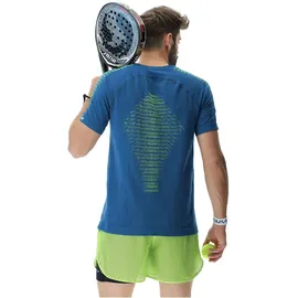Uyn Padel Series Smash Shirt Short Sleeves blue poseidon/lime S
