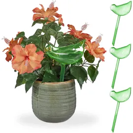 Relaxdays Bewässerungskugeln 4er Set Vogel-Form 200 ml