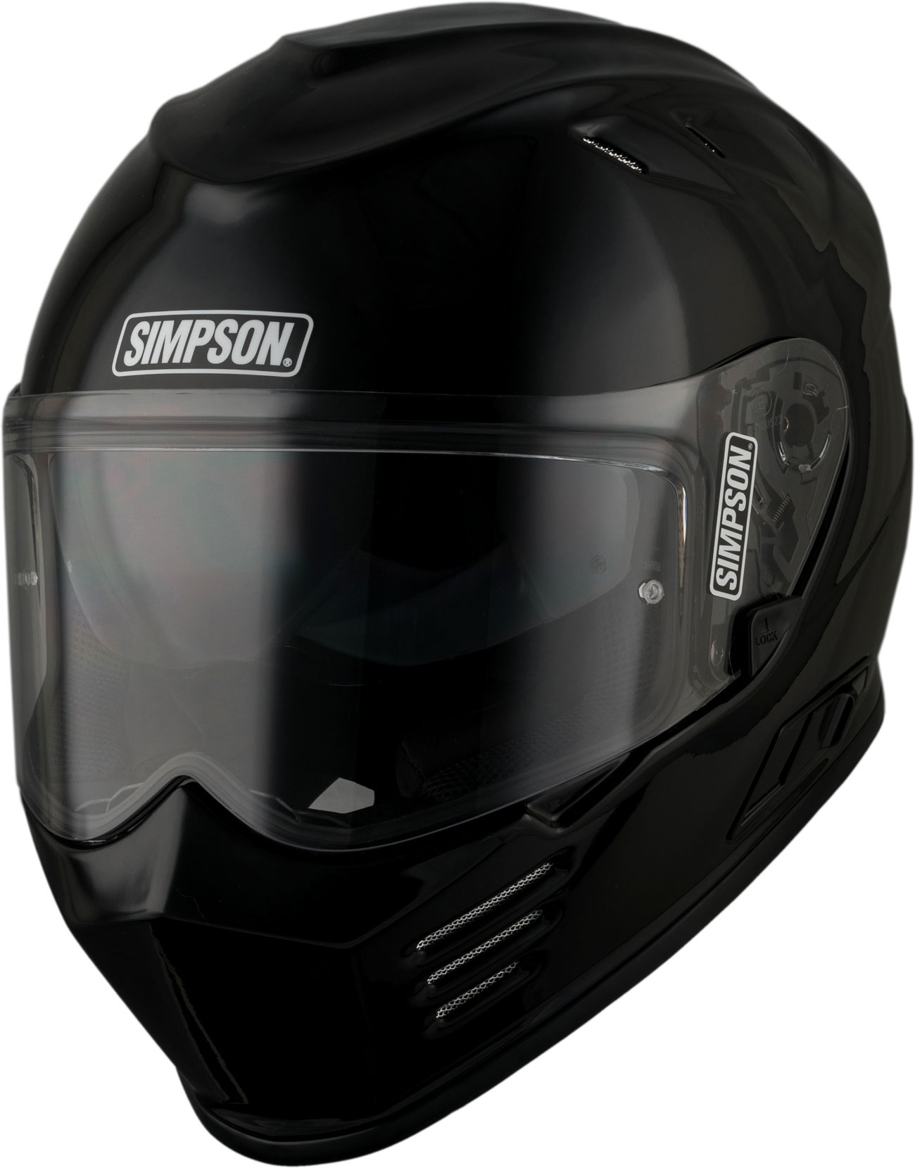 Simpson Venom Solid, casque intégral - Noir - XS