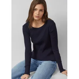 s.Oliver Geripptes Langarmshirt im Slim Fit - 40