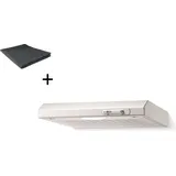 Respekta Dunstabzugshaube Unterbauhaube 50 cm Weiß