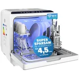 monzana MSPM900 Tischgeschirrspüler (freistehend, 450 mm breit, Weiß)