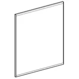 Geberit Option Plus Square Lichtspiegel 60x70x3.5cm, schwarz matt/Aluminium eloxiert