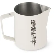mhw-3bomber Latte-Art-Kanne aus Edelstahl, Milchaufschäumkännchen, Espressokanne, Barista-Essentials (Cremeweiß, 500 ml) P5020W