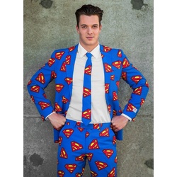 Opposuits Kostüm Superman, Ausgefallene Anzüge für coole Typen blau 54