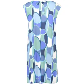 Betty Barclay Sommerkleid A-Linien Blau/Grün 46