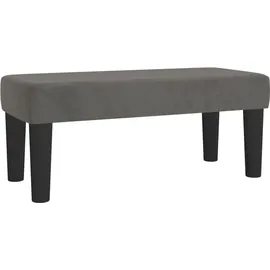 vidaXL Boxspringbett 100 x 200 cm Dunkelgrau