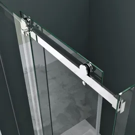 mai & mai Eckdusche mit Schiebetür rechts 140 x 80 cm transparent Sicherheitsglas 8mm R-17-2
