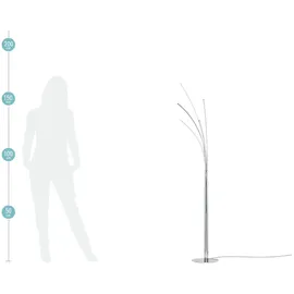 KHG Meisterleuchten 5-flg. 165,0cm Silber