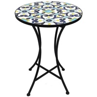 Mojawo Küchentisch Mosaik Mosaiktisch Gartentisch Bistrotisch Tisch 60cm