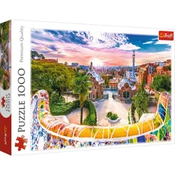 TREFL 10711 Puzzle 1000 Teile - Sonnenuntergang in Barcelona, Spanien