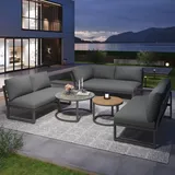 stilvora Gartenlounge-Set 5-tlg. Grau