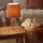 WOFI Tisch Lampe Braun