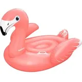 BESTWAY Schwimmtier 41526, aus PVC, Flamingo, mit Haltegriffen, bis 100 kg, rosa, 168 x 120 cm