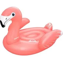 BESTWAY Schwimmtier 41526, aus PVC, Flamingo, mit Haltegriffen, bis 100 kg, rosa, 168 x 120 cm