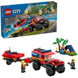 City Feuerwehrgeländewagen mit Rettungsboot 60412
