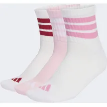 adidas 3er Pack Funktionssocken White/Clear Pink/Active Maroon 49-51