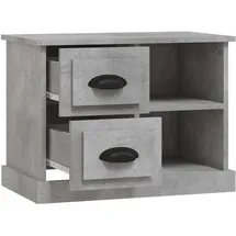 vidaXL Nachtschrank Betongrau 60 x 35,5 x 45 cm Grau